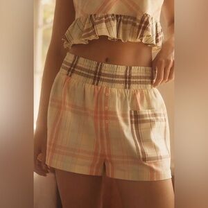 Anthropologie/Lyrebird Plaid Women's Shorts NWT/ size M
